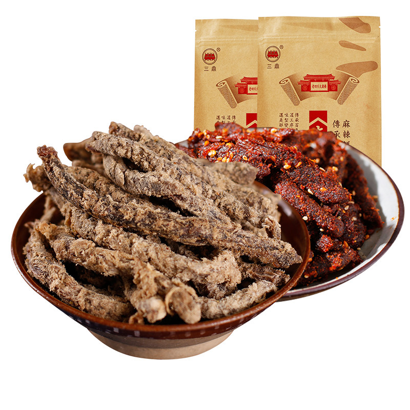 三鼎500g五香味老四川大酒楼牛肉干 三鼎食品牛肉类