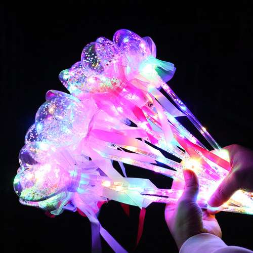 抖音同款星空球魔法棒新款波波球儿童仙女棒发光玩具夜市广场热卖 - 图0