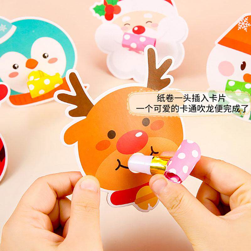 吹龙口哨男女孩生日派对吹吹卷喇叭圣诞节礼物幼儿园玩具儿童哨子
