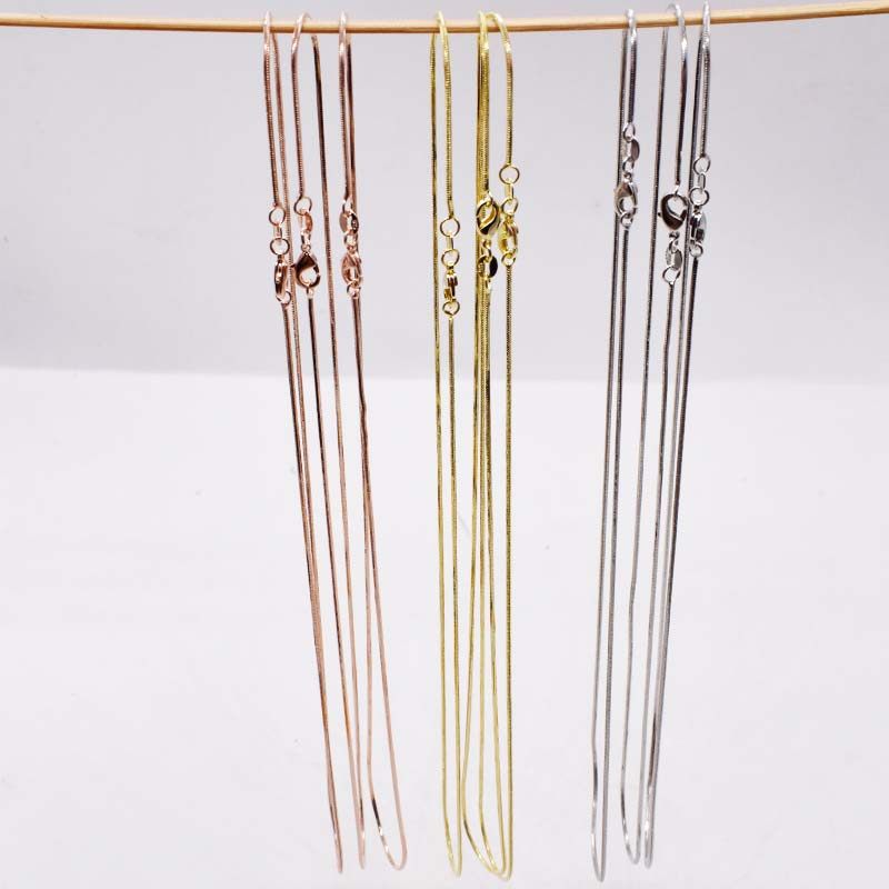 925半银项链银链子女 八角链蛇骨链裸链 简约项链无吊坠 单配链,淘宝优惠券,粉丝福利购,淘宝优惠卷