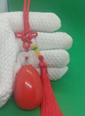 景区原果现开彩色佛心果菩提果彩色成品吊坠手把件