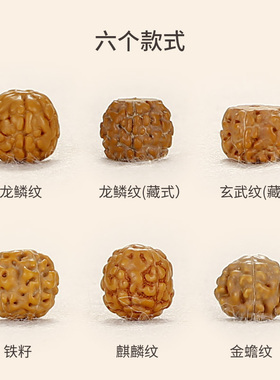 阳山菩提子黄皮龙鳞纹男女小金刚