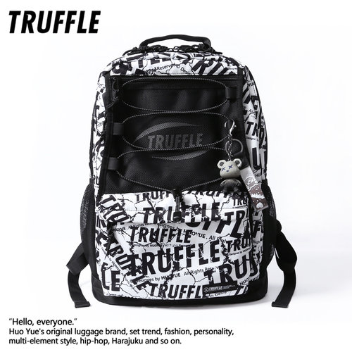 TRUFFLE 双肩包男大容量书包初中高中电脑背包女日系大学生旅行包 - 图1