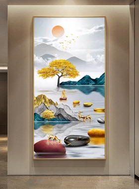 玄关客厅装饰画北欧沙发
