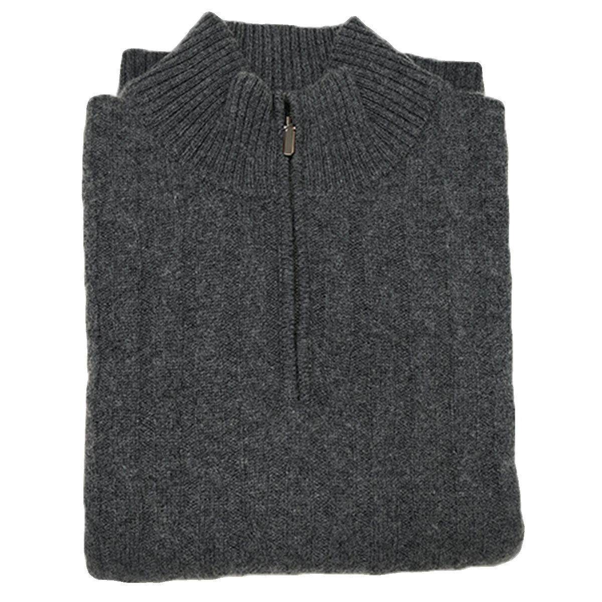 BAIVOL 休闲立领羊绒衫男冬季加厚扭花毛衣潮流半开拉链线衣 - 图3