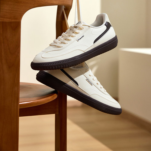 361德训鞋夏季透气男鞋薄底休闲运动鞋T头赛车鞋软底板鞋小白鞋男 - 图0