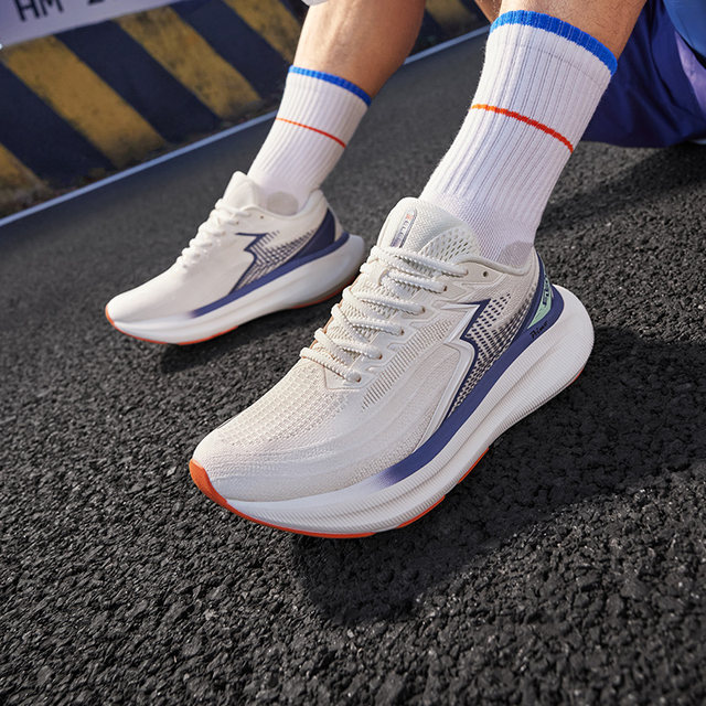 361eleos Dadi Running Shoes 2025 Summer Breathable Professional Cushioning Running Shoes Shoes Wear-resistant Sports Shoes Men