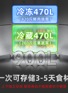 铂盾四门冰箱商用四开门冷藏冷冻柜厨房立式4开门冷柜四六门冰柜