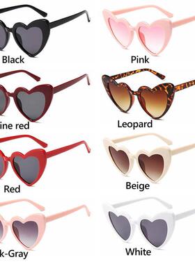 Heart Sunglasses Women Brand Designer Cat Eye Sun Glasses Fe
