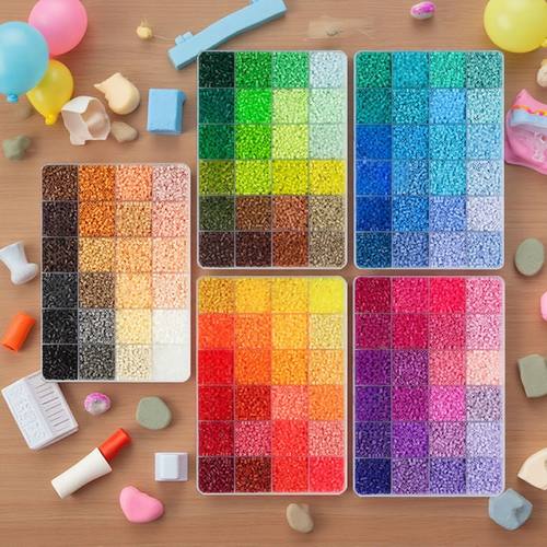 264色全色系融合豆拼豆小豆套装拼豆豆 MARD同款豆可混用永夜星河 - 图2