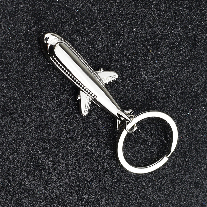 飞机钥匙扣创意金属钥匙链战斗机钥匙挂件航空小礼品刻字纪念礼物