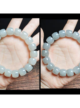 和田玉青花12mm老型珠手串