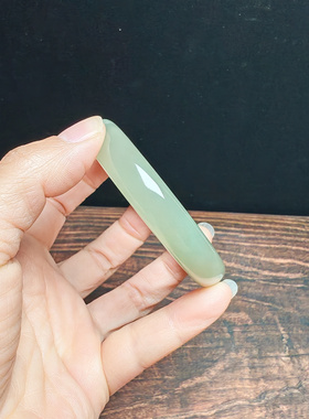 和田青白玉手镯送证书保真