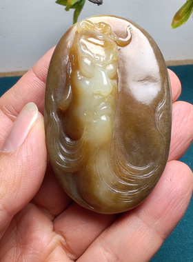 新疆和田玉黄口料糖玉武财神关公手把件苏工油润男女国风义薄云天