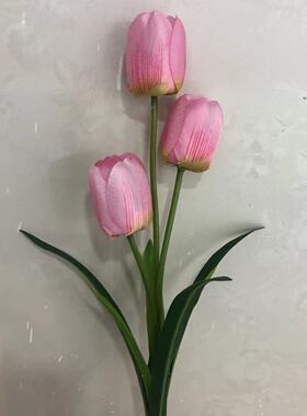 郁金香假花仿真花束幼儿园植物摆设餐桌花艺插花室内花坛装饰花