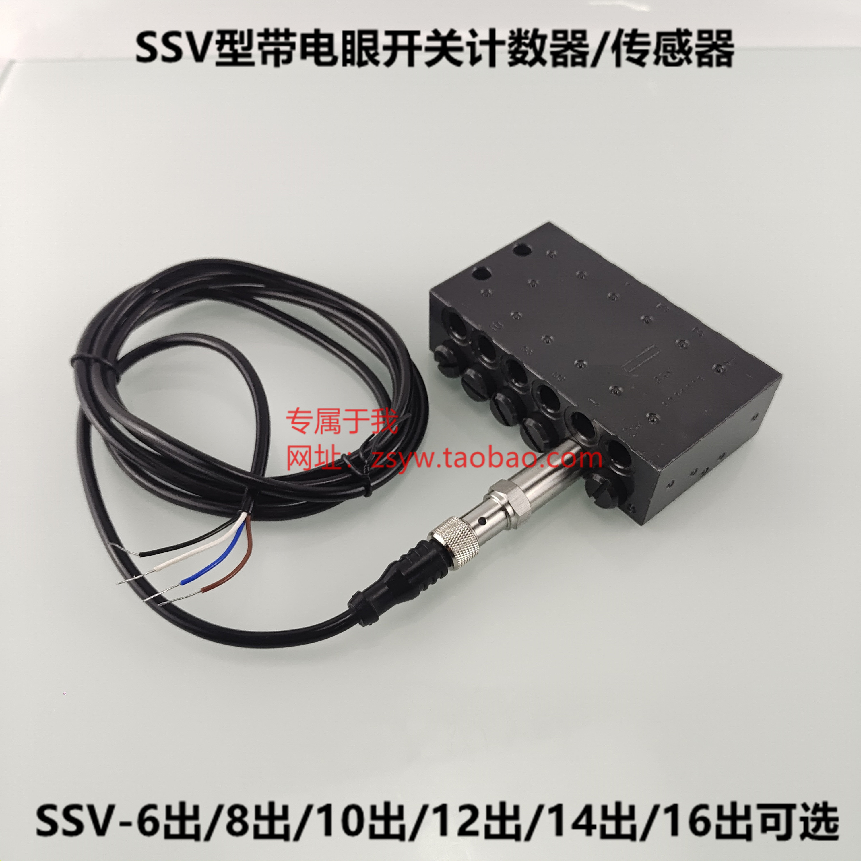 盾构机配件 林肯油脂分配器一分12路SSV12-N盾构分配器带计数器 - 图3