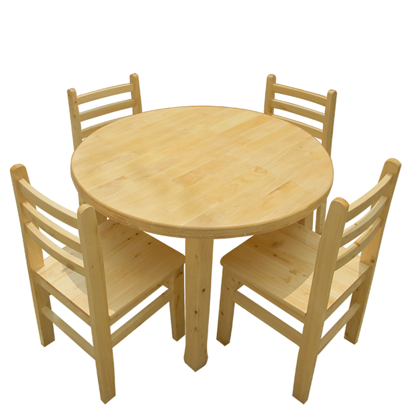 中式全实木圆桌餐桌椅组合现代简约香柏木家用多功能饭店桌椅饭桌