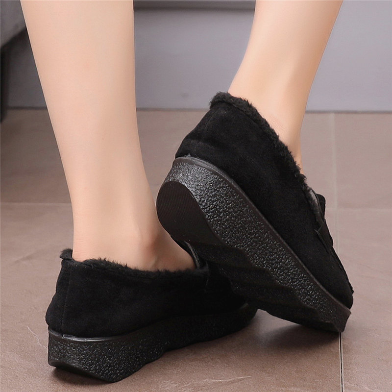 秋冬新款加绒豆豆鞋女老北京软底工作布鞋厚底保暖棉鞋防滑妈妈鞋,淘宝优惠券,粉丝福利购,淘宝优惠卷