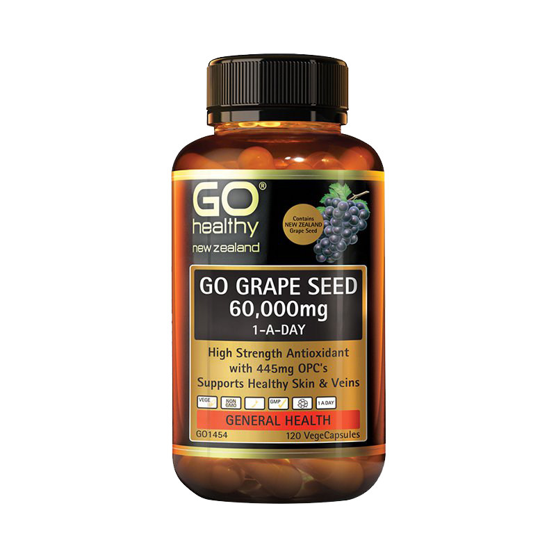 go healthy高之源葡萄籽精华胶囊 新西篮海外葡萄籽提取物