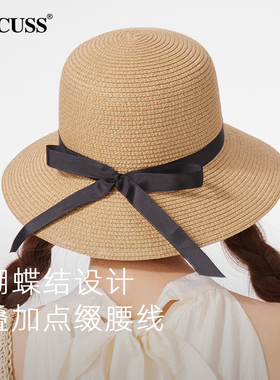 CACUSS帽子女款春夏草帽遮阳