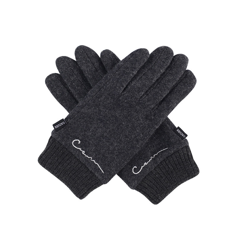 CACUSS羊毛手套男款冬季保暖加绒加厚户外骑行防风防寒分指可触屏,淘宝优惠券,粉丝福利购,淘宝优惠卷
