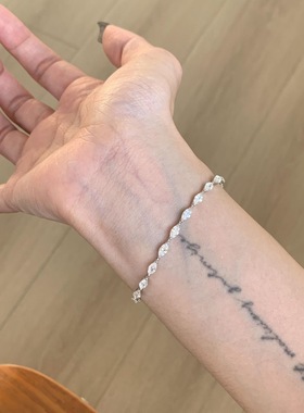 PURE清冷感极细马眼满钻手链女轻奢ins风精致感叠戴手饰配饰品