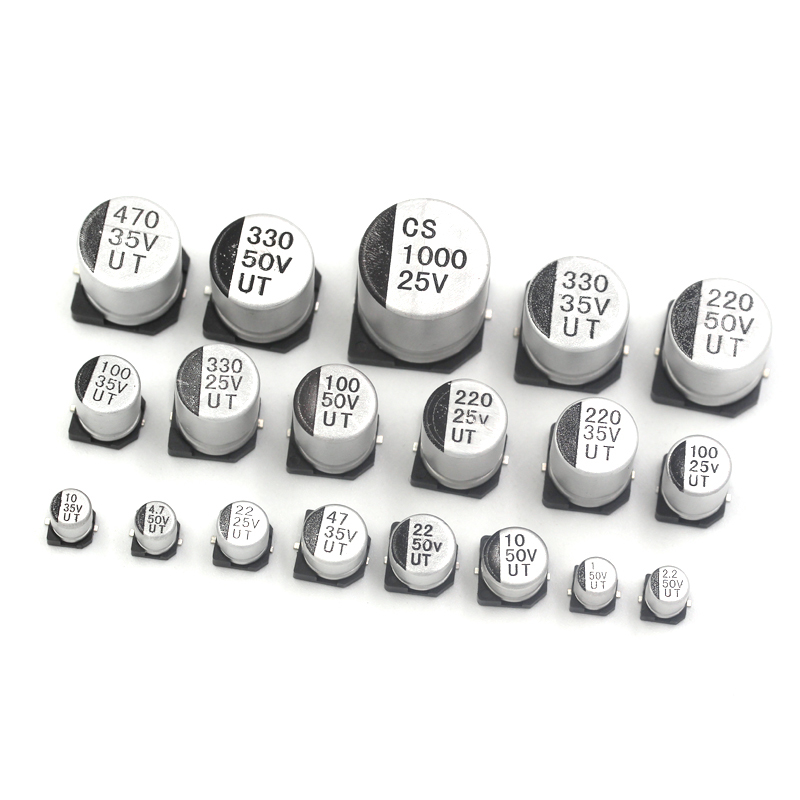 贴片铝电解电容器 SMD 25V 35V 50V 220UF 330UF 470UF 47UF - 图0