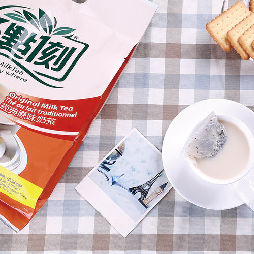 三点一刻奶茶礼袋台湾进口玫瑰港式奶茶3点1刻原味炭烧冲饮奶茶包 - 图2