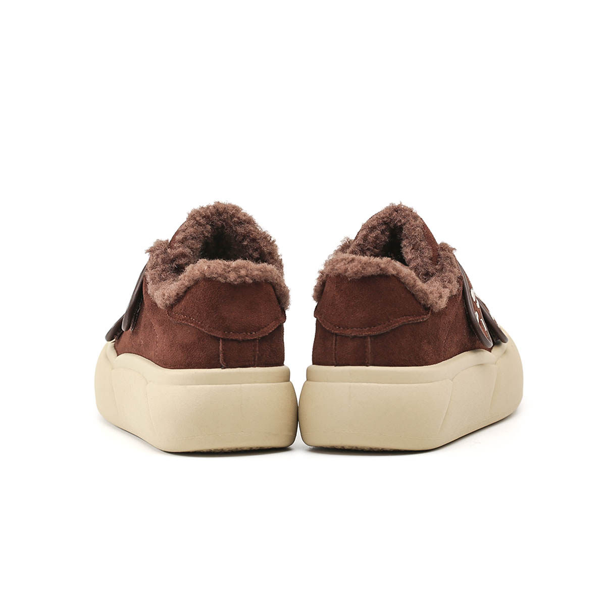 尊儿魔术贴纯色增高棉鞋2025冬季厚底保暖韩版极简百搭休闲面包鞋,淘宝优惠券,粉丝福利购,淘宝优惠卷