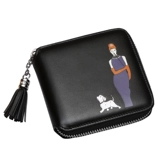 Бумажник, сумка через плечо, модный короткий складной кошелек с молнией, из натуральной кожи, коллекция 2021