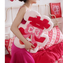 Wedding Festive Cherry Delight Pillow Press Bed Dolls Plush New Wedding Gift Wedding House Bedroom Arrangement Wedding items