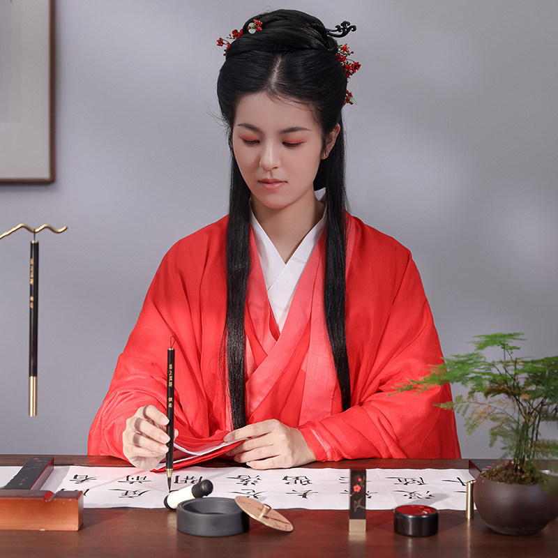 西泠印社《喜上梅梢》文房四宝套装礼盒毛笔书法专用专业级笔墨纸砚全套印章定制高档精品创意文创礼物送礼