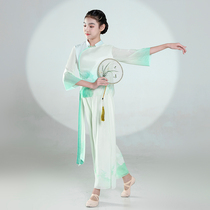 Classical Dance Dress Rehearsal For Childrens Qipao Umbrella Fan Dance Suit Girl China Wind Flutter Dress Rehearsal