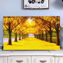 New TV dust cover desktop hanging type TV dust cover comprehensively facing the TV dust cover