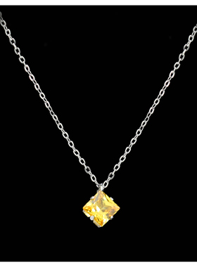 精致简约金色少女闪链项链女小众设计款式气质百搭淑女锁骨链颈链