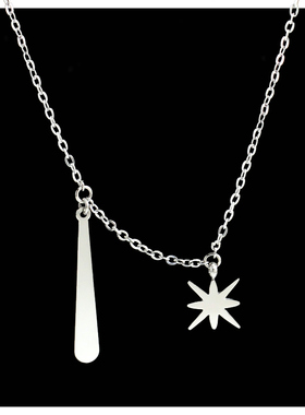 星茫+长条项链2024新款爆款气质轻奢小众设计高级锁骨链女毛衣链