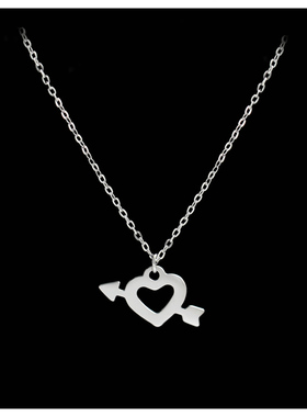 精致极简一箭穿心项链女ins轻奢小众设计锁骨链气质百搭节日礼物