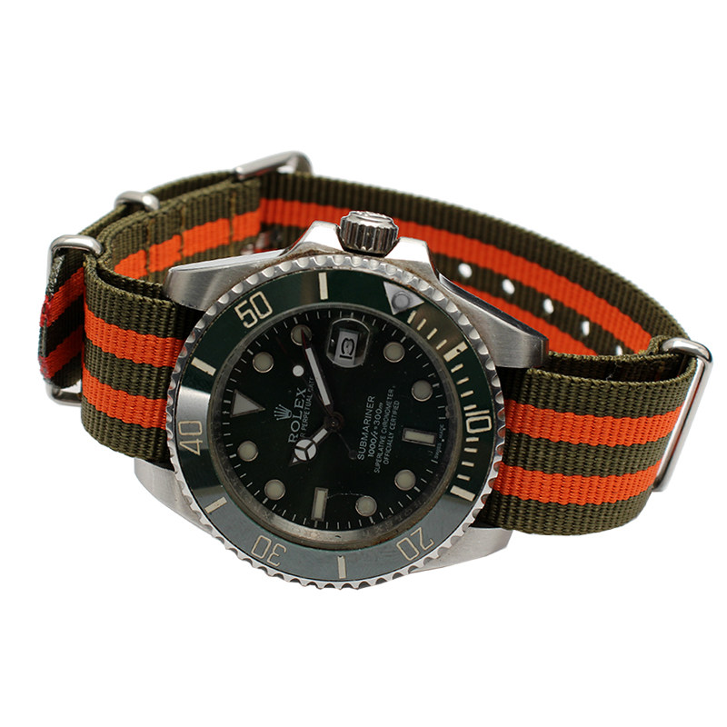 尼龙帆布欧米茄劳力士精工手表带 zethydum尊致登配件