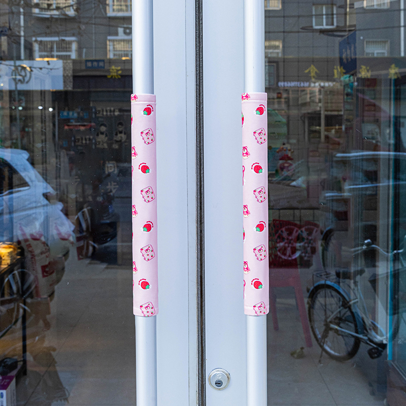 冬天门把手套冬季扶手门拉手门保护套防撞防静电入户门把手保护套 - 图1