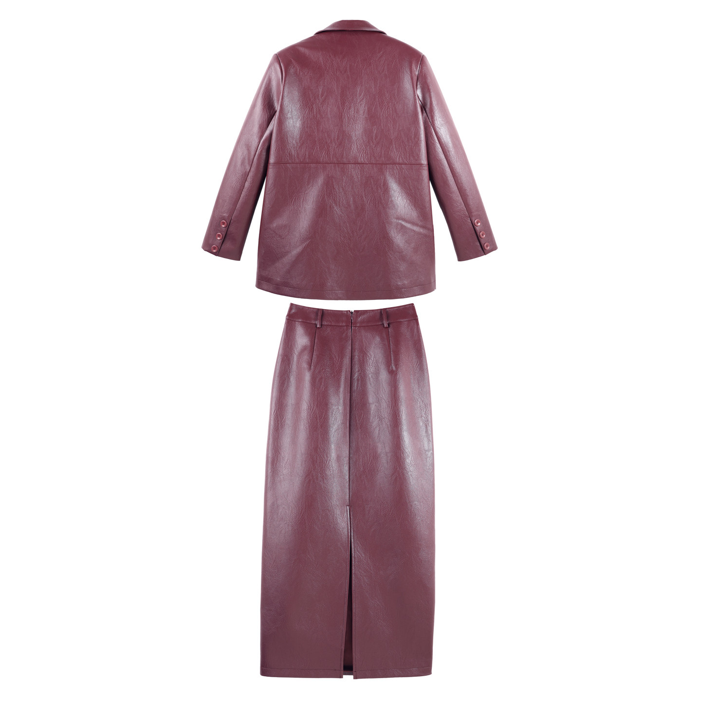 【金金宠粉】2025冬季新款皮革女西装半身裙时尚套装 HBZXP720062,淘宝优惠券,粉丝福利购,淘宝优惠卷