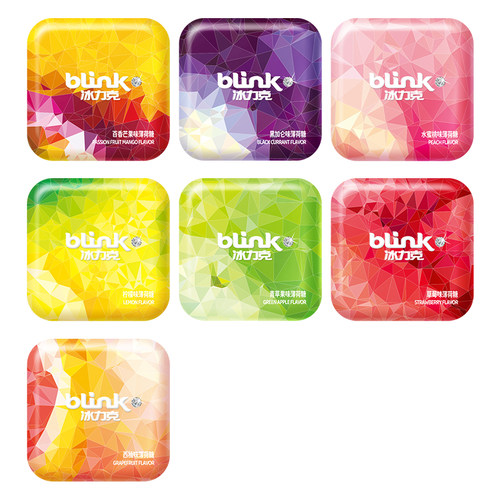 blink冰力克薄荷糖无糖型清凉持久香口糖清新口气口香糖糖果零食 - 图3