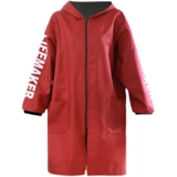 Плащ с молнией, фартук, водонепроницаемый утепленный нагрудник для работы, делается под заказ, с печатью вашего логотипа