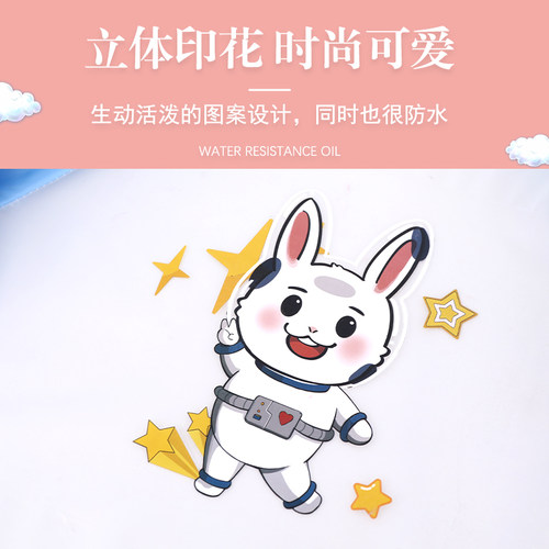 儿童防水罩衣画画衣幼儿园吃饭围兜长袖反穿衣反穿衣长袖免洗围裙 - 图1