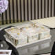 Light luxury high-end ceramic fruit tray living room home coffee table snacks dried fruit candy nut snacks disc dim sum storage box