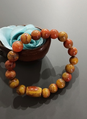 文丽之喜果男女手链北票战国红