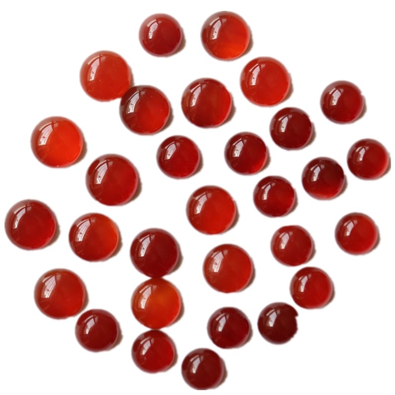 天然红玛瑙圆形戒面4-25mm半圆戒面裸石贴片 diy戒指吊坠饰品配件,淘宝优惠券,粉丝福利购,淘宝优惠卷