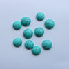 Natural blue turquoise round half circle ring surface 6-20mm bare stone patch diy ring pendant jewelry accessories