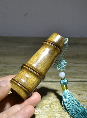 金丝楠木节节高升手把件