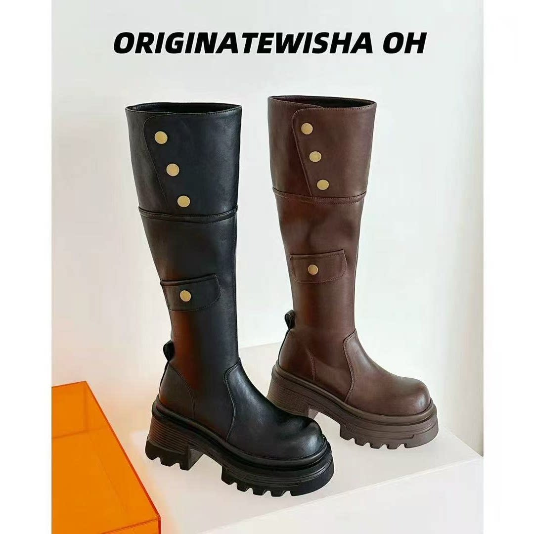 【金金宠粉】"瘦瘦金扣靴"设计师款百搭增高长靴  OH8219,淘宝优惠券,粉丝福利购,淘宝优惠卷