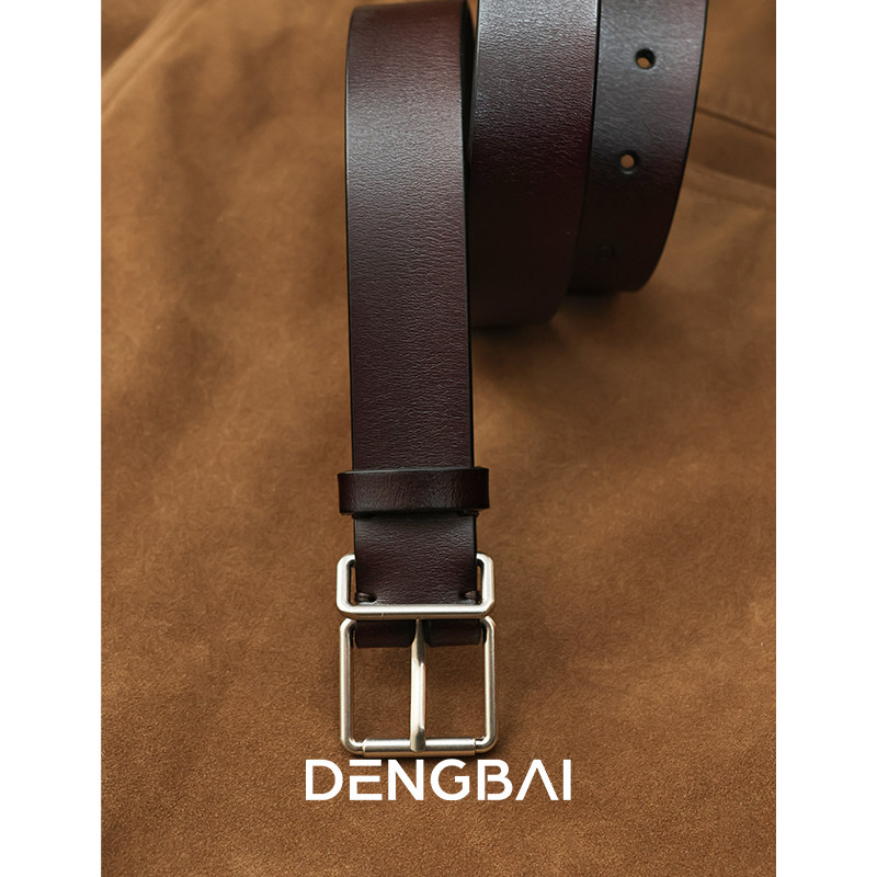 登白DENGBAI {新品推荐}真皮软牛皮腰带 高级感女士皮带